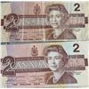 Image 6 : 10 Canada $2 Banknotes 1986, Queen Elizabeth II