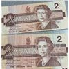 Image 7 : Ten 1986 Canadian $2 Banknotes Featuring Queen Elizabeth II