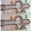 Image 8 : Ten 1986 Canadian $2 Banknotes Featuring Queen Elizabeth II