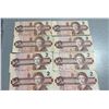 Image 1 : Eight 1986 Canada $2 Banknotes Queen Elizabeth II