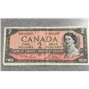 Image 2 : 1954 Bank of Canada $2 Dollar Notes Lot of 5