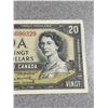 Image 3 : 4 Bank of Canada 1954 $20 Notes With Queen Elizabeth II Portrait