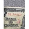 Image 4 : 1937 Bank of Canada $20 Bill, King George VI, Serial KE6198052