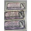 Image 1 : 1954 Bank of Canada $10 Dollar Notes, Set of 3, Queen Elizabeth II