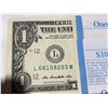 Image 3 : Original Bank Strap of 100 Sequential $1 Bills L68108201-L68108300