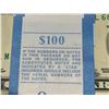 Image 6 : Original Bank Strap of 100 Sequential $1 Bills L68108201-L68108300