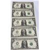 Image 1 : Consecutive 1989 US One Dollar Bills, Lot of 5