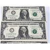 Image 5 : Consecutive 1989 US One Dollar Bills, Lot of 5