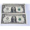 Image 6 : Consecutive 1989 US One Dollar Bills, Lot of 5