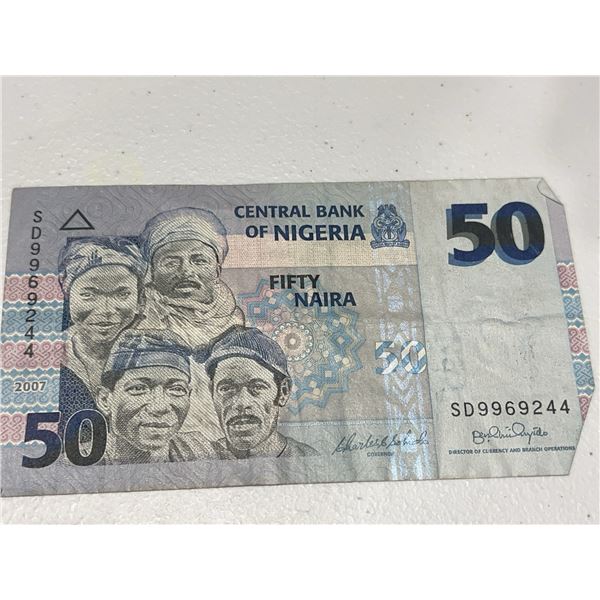Nigeria 50 Naira Banknote 2007 SD9969244