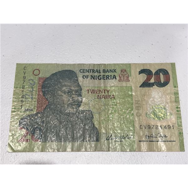 Nigeria 20 Naira Banknote 2006, CV9781491