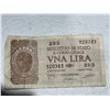Image 1 : Italy 1 Lira Banknote 1944 State Treasury Note