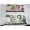 Image 1 : New Zealand 2 Dollar and 20 Dollar Banknotes, Queen Elizabeth II