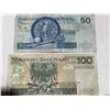 Image 4 : Poland 50 and 100 Zlotych Banknotes Narodowy Bank Polski