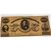 Image 1 : Virginia Treasury Note $100 Confederate Currency