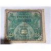 Image 1 : WWII French 2 Francs Military Currency Note