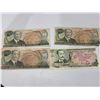 Image 1 : Costa Rican Banknotes, 3 x 100 Colones, 1 x 5 Colones