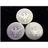 Image 2 : 3 Assorted Barber Quarters