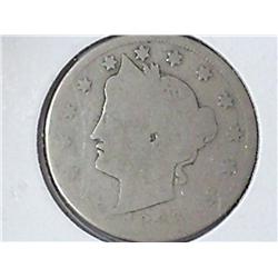 1886 Liberty "V" Nickel (Key Date) Good