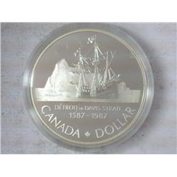 1987 Canada Davis Strait $ (Proof) .3750 Oz ASW