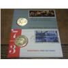 Image 1 : 2-US Mint Bicentennial FDC's With Medals 1973 & 76