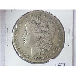 1884-S Morgan Silver Dollar