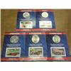 Image 1 : 5-2002 US Mint/USPS Coin And Stamp Sets (UNC)