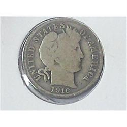 1916 Barber Dime