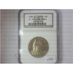 1986-S SOL Half NGC PF67 Ultra Cameo