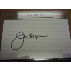Hall Of Famer Jack Kemp Autograph