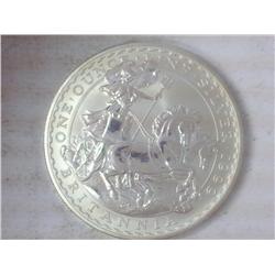 1999 Great Britain Two Pound Silver Britania (PF)