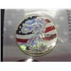 Image 2 : 2001 Colorized American Silver Eagle And 3-2001