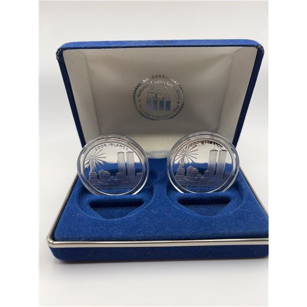 2001 Cook Islands One Dollar 9/11 Commemorative Coin Set