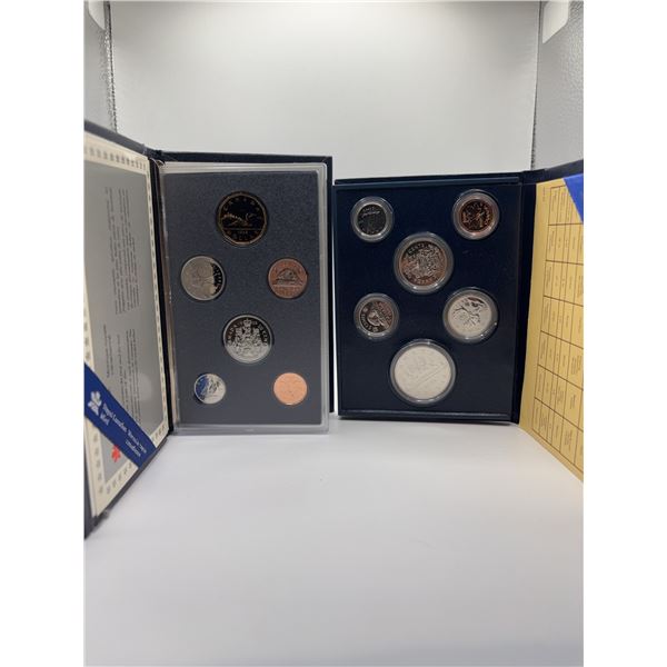 Canada Mint Uncirculated Coin Sets 1985 and 1988