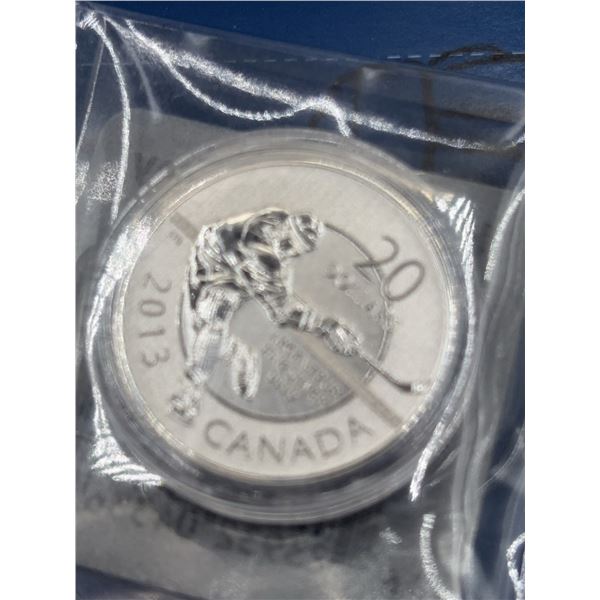 2013 Canada $20 Hockey 1 oz Silver Coin