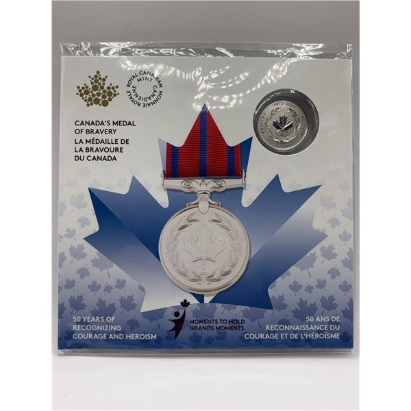 2022 Canada $5 Fine Silver Coin Medal of Bravery