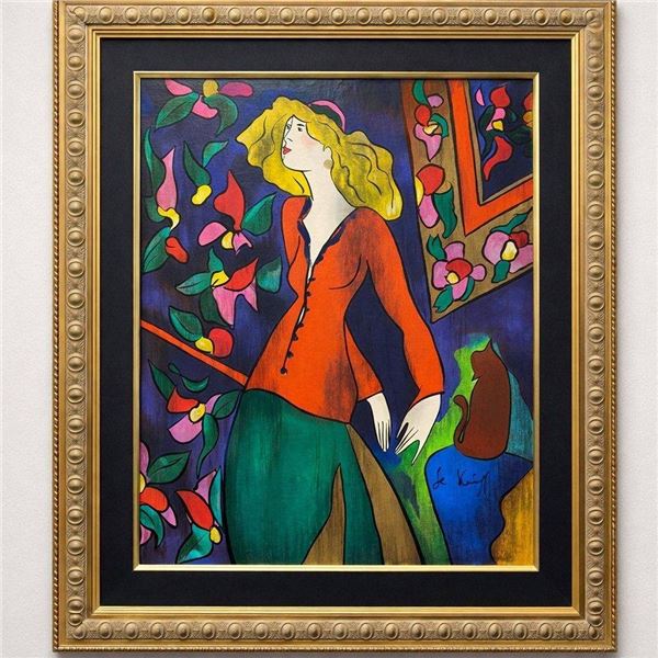 Linda Le Kinff Signed Serigraph Dans La Bibliotheque 38/150