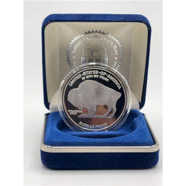 2008 Buffalo Proof 1 Oz Silver Round with Case