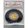 Image 1 : 1913-1938 Buffalo Nickel Gold Plated