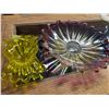 Image 1 : Two Art Glass Bowls With Ruffled Edges