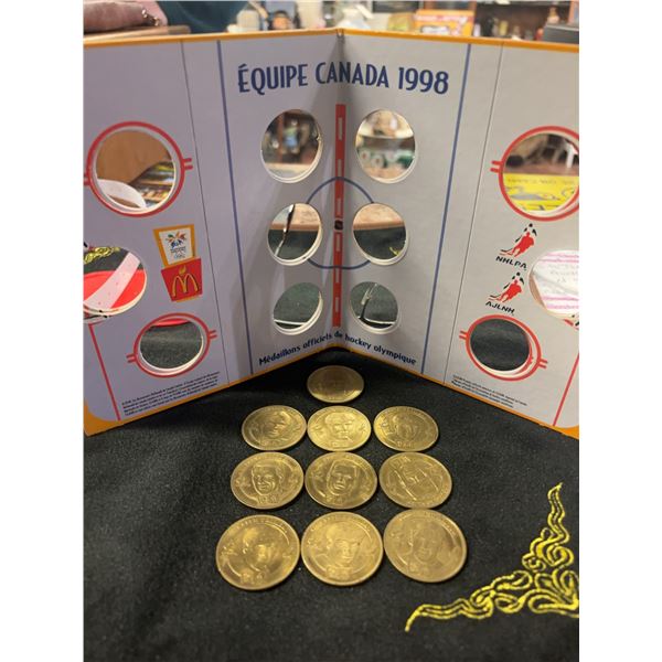 Équipe Canada 1998 Olympic Hockey Medallion Set