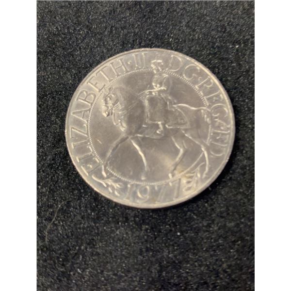 1977 Elizabeth II Silver Jubilee Crown Coin
