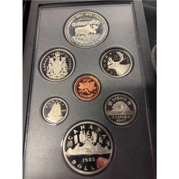 1985 Canadian Proof Coin Set in Case