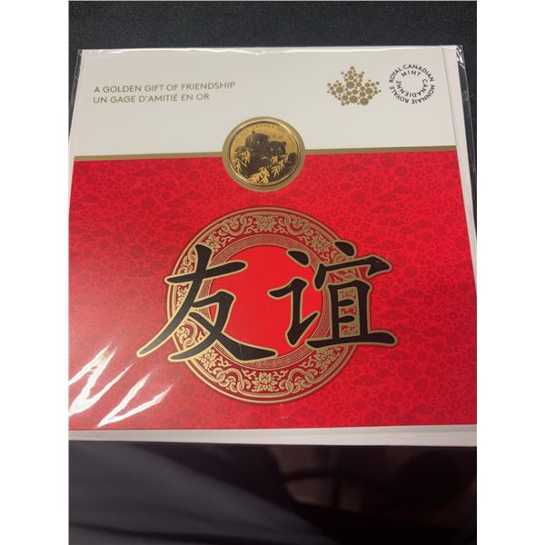 2019 RCM $8 Pandas Pure Silver Coin with Gold Plating