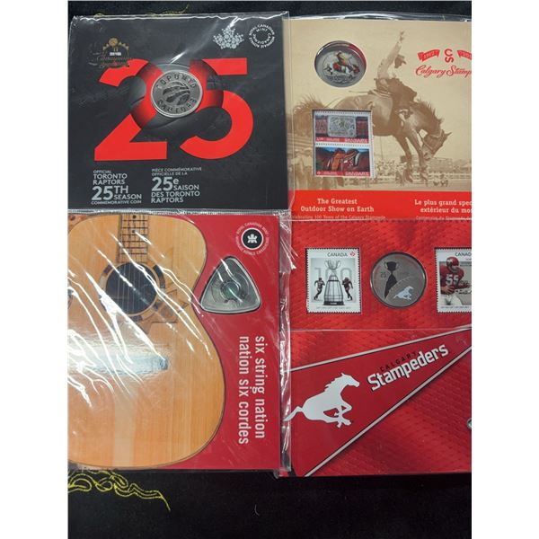 Canadian Commemorative Coin and Stamp Sets Bundle