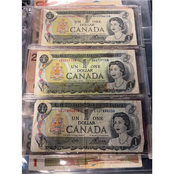 Canadian, US, and World Banknotes