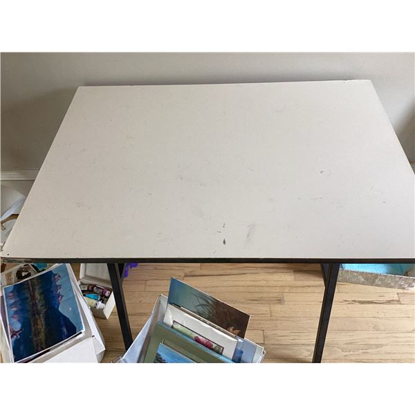 Rectangular Art or Drafting Table with Metal Frame