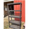Image 1 : Black Plastic 5-Shelf Utility Storage Rack, 72" x 36" x 18"