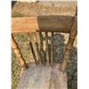 Image 2 : Wooden Spindle Back Chair with Turned Legs, 37 Inch Height