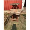 Image 1 : Live Edge Wood Side Table with Rustic Slab Top